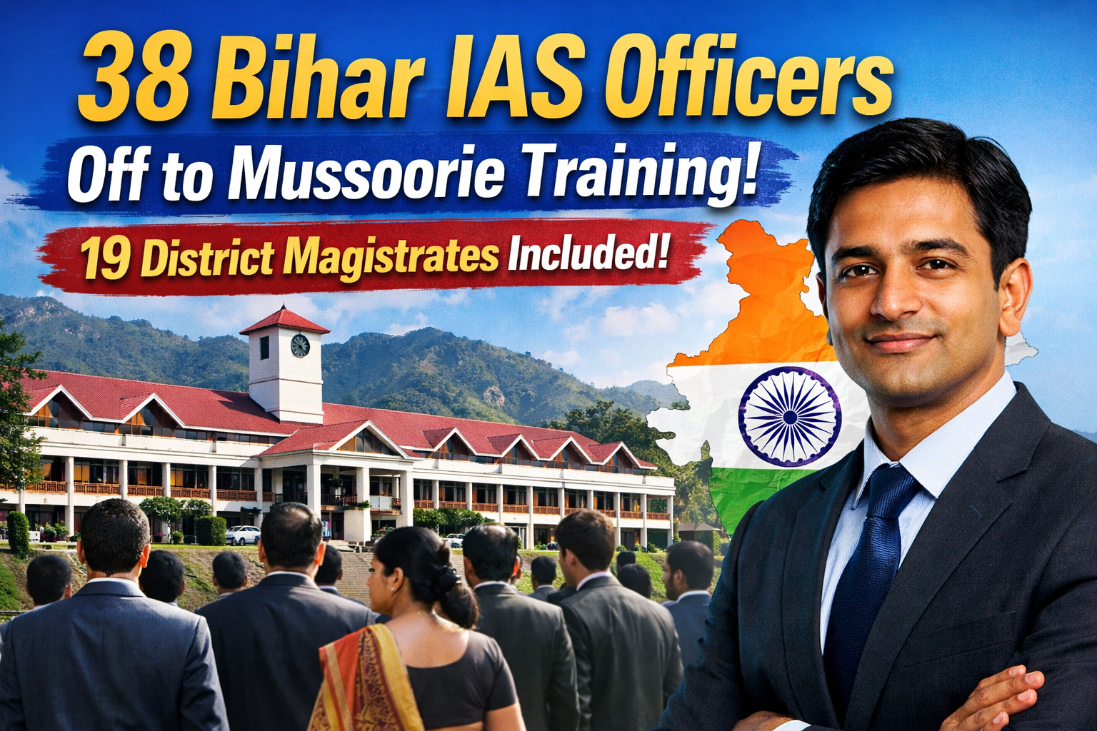 38 Bihar IAS Officers Head to Mussoorie Training