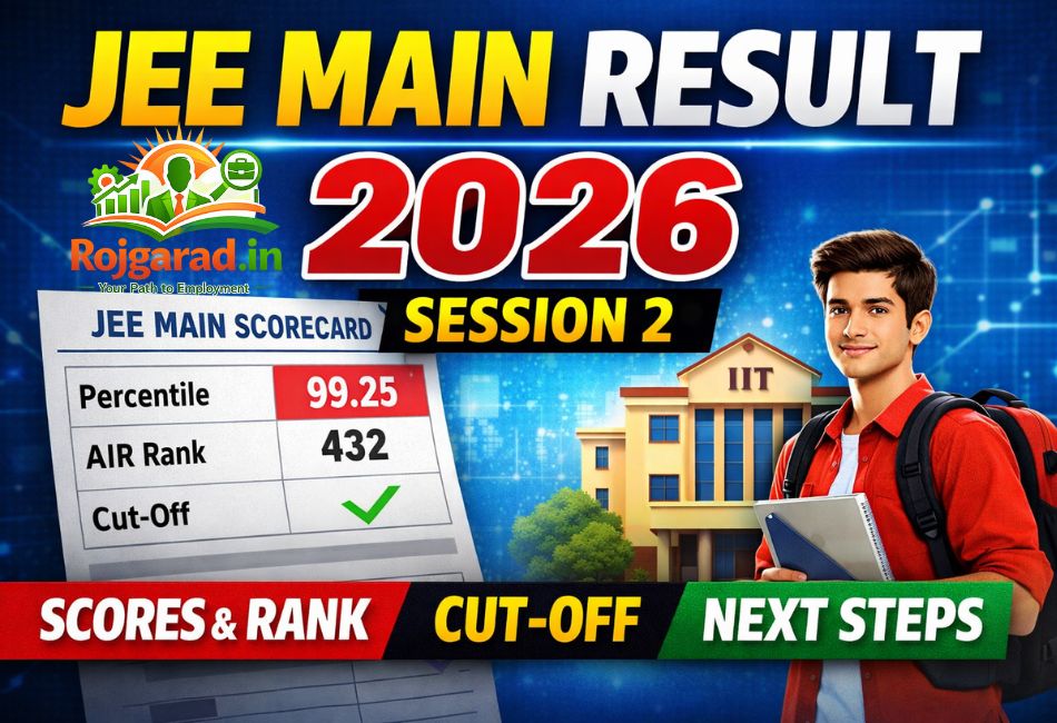 JEE Main Result 2026 Session 2 Released