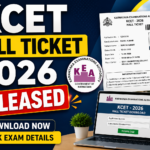 KCET Hall Ticket 2026