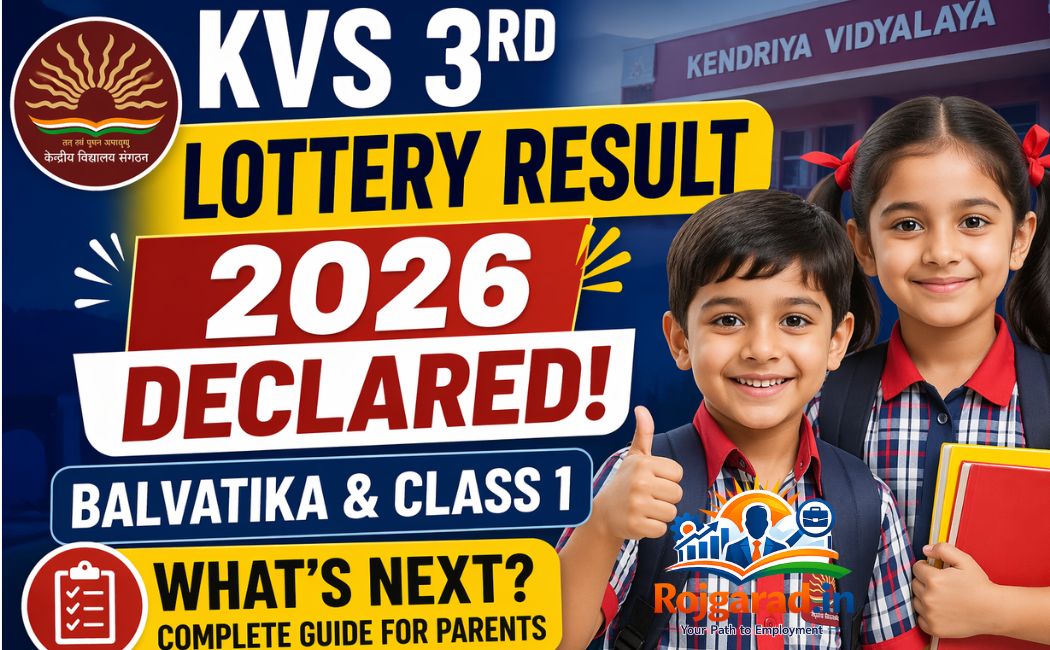 KVS 3rd Lottery Result 2026