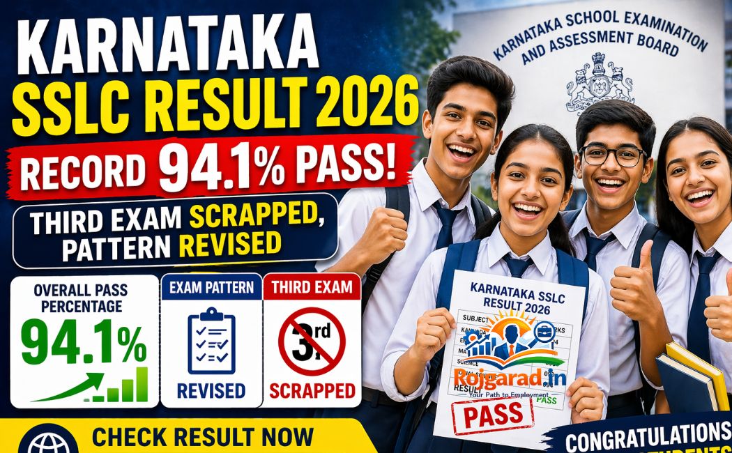 You are currently viewing Karnataka SSLC Result 2026 Records 94.1% Pass Rate: Third Exam Scrapped, New Pattern Introduced