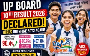 Read more about the article UP Board 10th Result 2026 Declared: Girls Outshine Boys, Pass Percentage Hits 90.4%