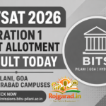 BITSAT 2026 Iteration 1 Seat Allotment Result Released
