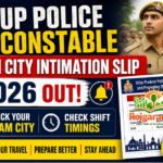 UP Police Constable Exam City Intimation Slip 2026